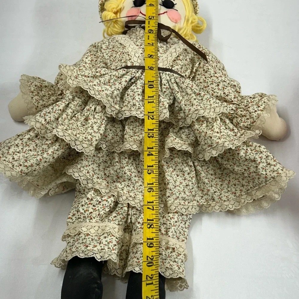 Floral Rag Doll with Hat